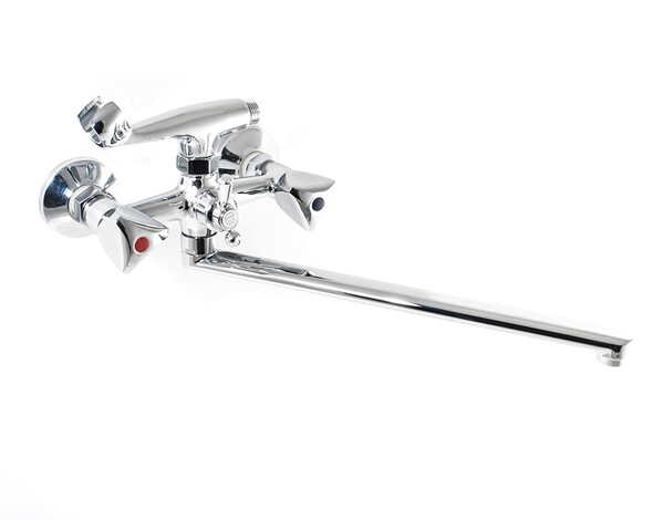 Смеситель Ванна SANTREK AQUA-325  "CLASSIC" 1/2 м/к шар. перекл. Лючия SL503 длинный плоск нос