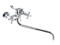 Смеситель Ванна SANTREK AQUA-360  "CLASSIC" 1/2 м/к шар. перекл. Крест SL594 толстый нос