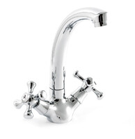 Смеситель Кухня SANTREK AQUA-410  "CLASSIC" LUX 1/2 м/к Крест SL 594