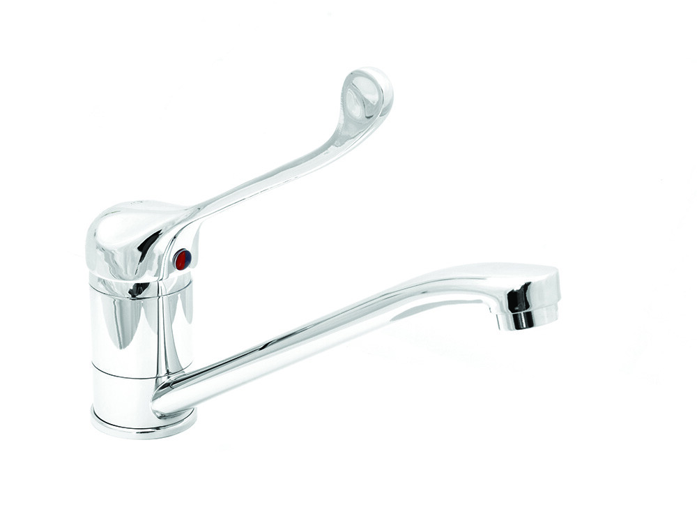 Смеситель Кухня SANTREK AQUA-620  "MODERN" шар. d-40 на гайке SB35 Хирургический