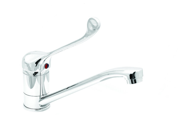 Смеситель Кухня SANTREK AQUA-620  "MODERN" шар. d-40 на гайке SB35 Хирургический