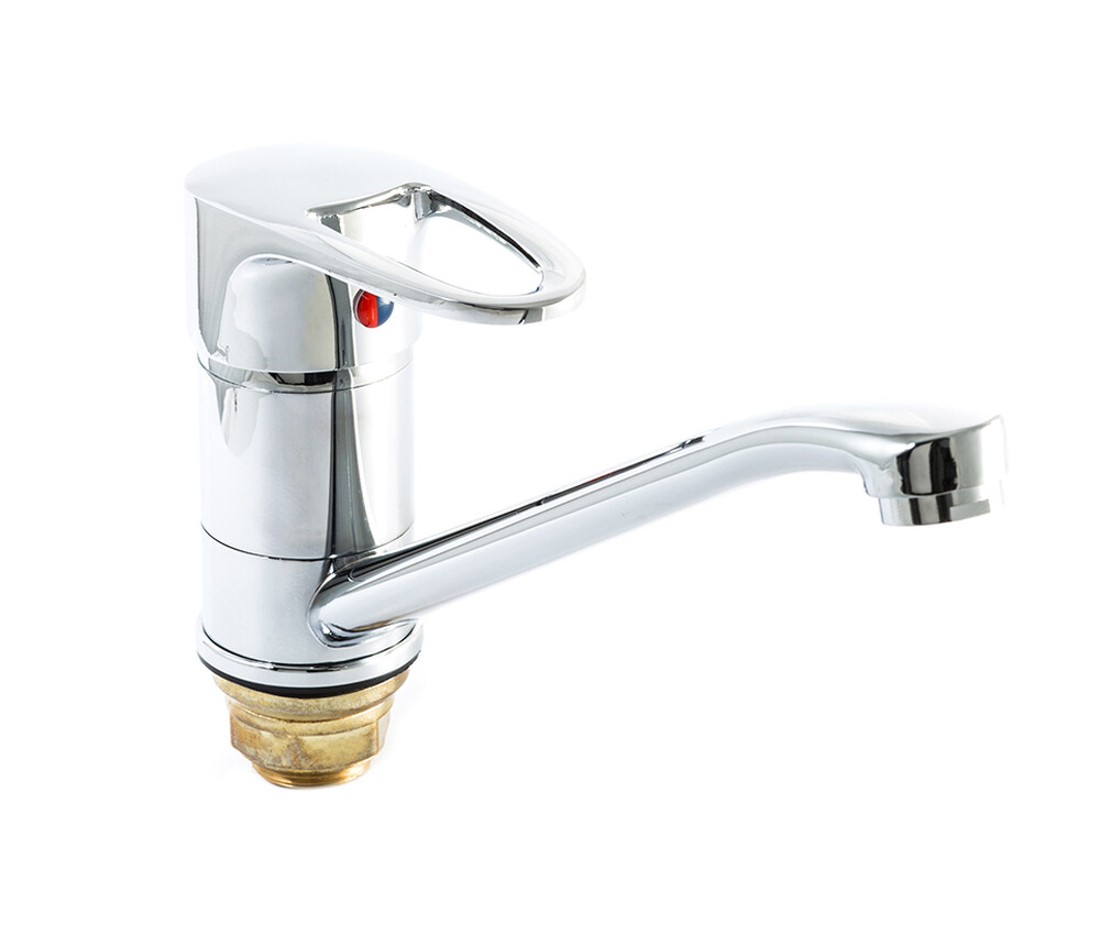 Смеситель Кухня SANTREK AQUA-620  "MODERN" шар. d-40 на гайке SB97/SB100