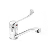 Смеситель Кухня SANTREK AQUA-630  "MODERN" шар. d-40 на гайке, средний нос SB35 Хирургический