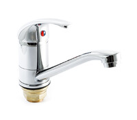 Смеситель Кухня SANTREK AQUA-630  "MODERN" шар. d-40 на гайке, средний нос SB47