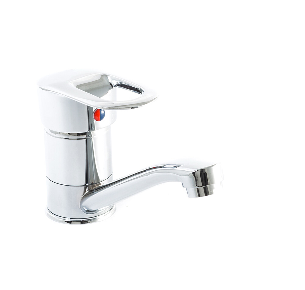 Смеситель Кухня SANTREK AQUA-635  "MODERN" шар. d-40 SB09/SB100 короткий нос (на гайке)