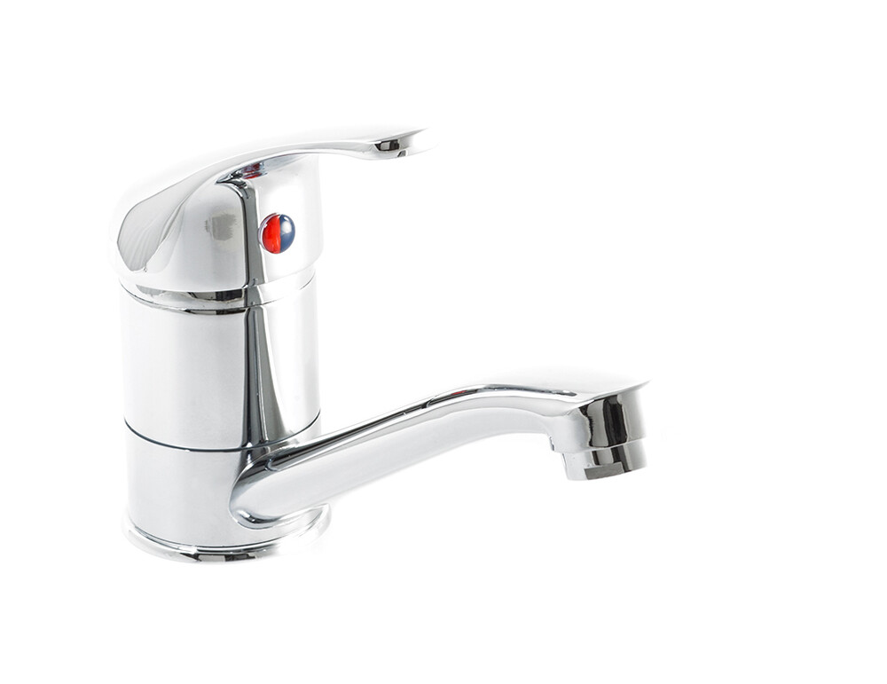 Смеситель Кухня SANTREK AQUA-635  "MODERN" шар. d-40 SB58/SB57 короткий нос (на гайке)