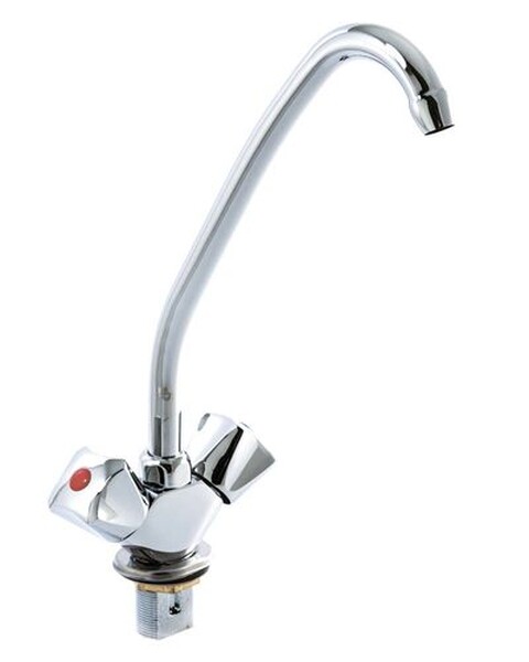 Смеситель Кухня SANTREK AQUA-200  "NOSTALGIE" 1/2 м/к на гайке Квадро SL504