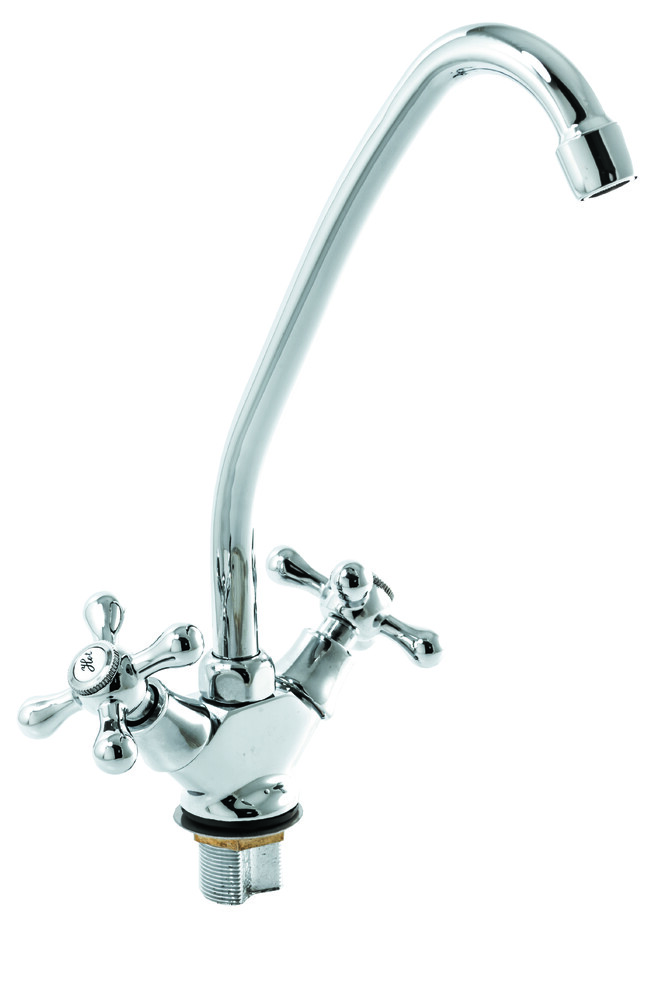 Смеситель Кухня SANTREK AQUA-200  "NOSTALGIE" 1/2 м/к на гайке Крест SL 597