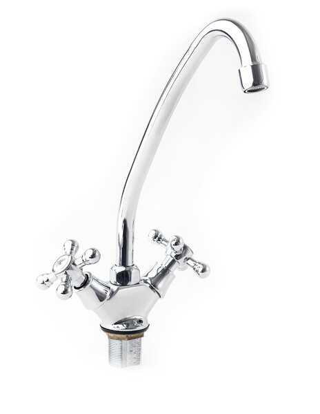 Смеситель Кухня SANTREK AQUA-230  "NOSTALGIE" 1/2 м/к на гайке Крест SL592