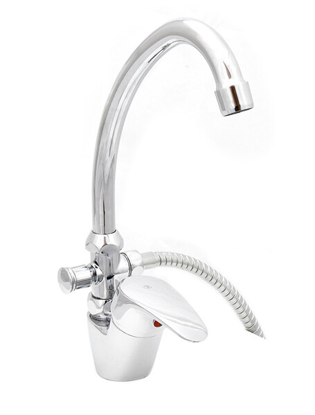Смеситель Кухня SANTREK AQUA-745  "STANDART" шар. d-35 SB90 со встр переключателем