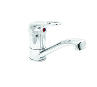 Смеситель Кухня SANTREK AQUA-765  "STANDART" шар. d-35 SB01 короткий нос