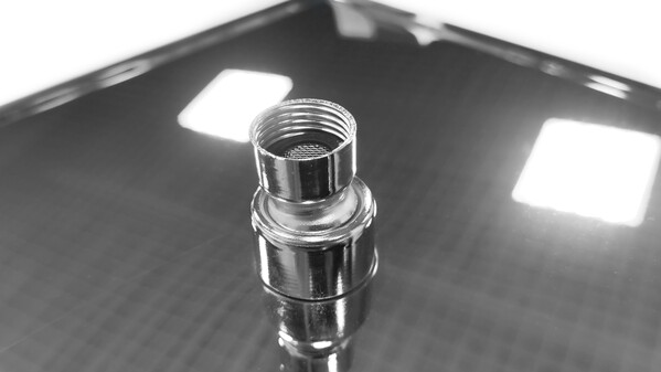 Лейка  тропическая SANTREK AQUA OLS-500-10B (25х25 см, квадратная, хром) металл