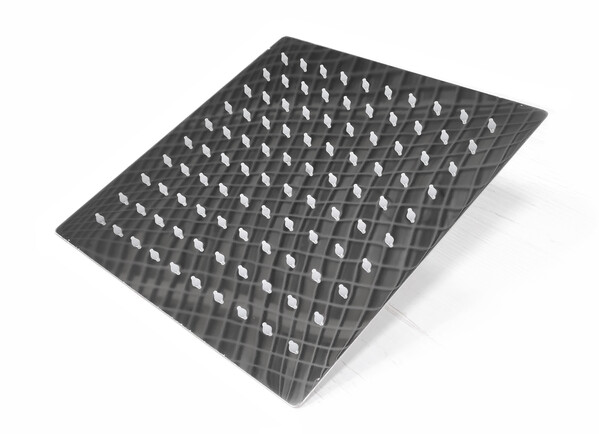 Лейка  тропическая SANTREK AQUA OLS-500-12B (30х30 см, квадратная, хром) металл