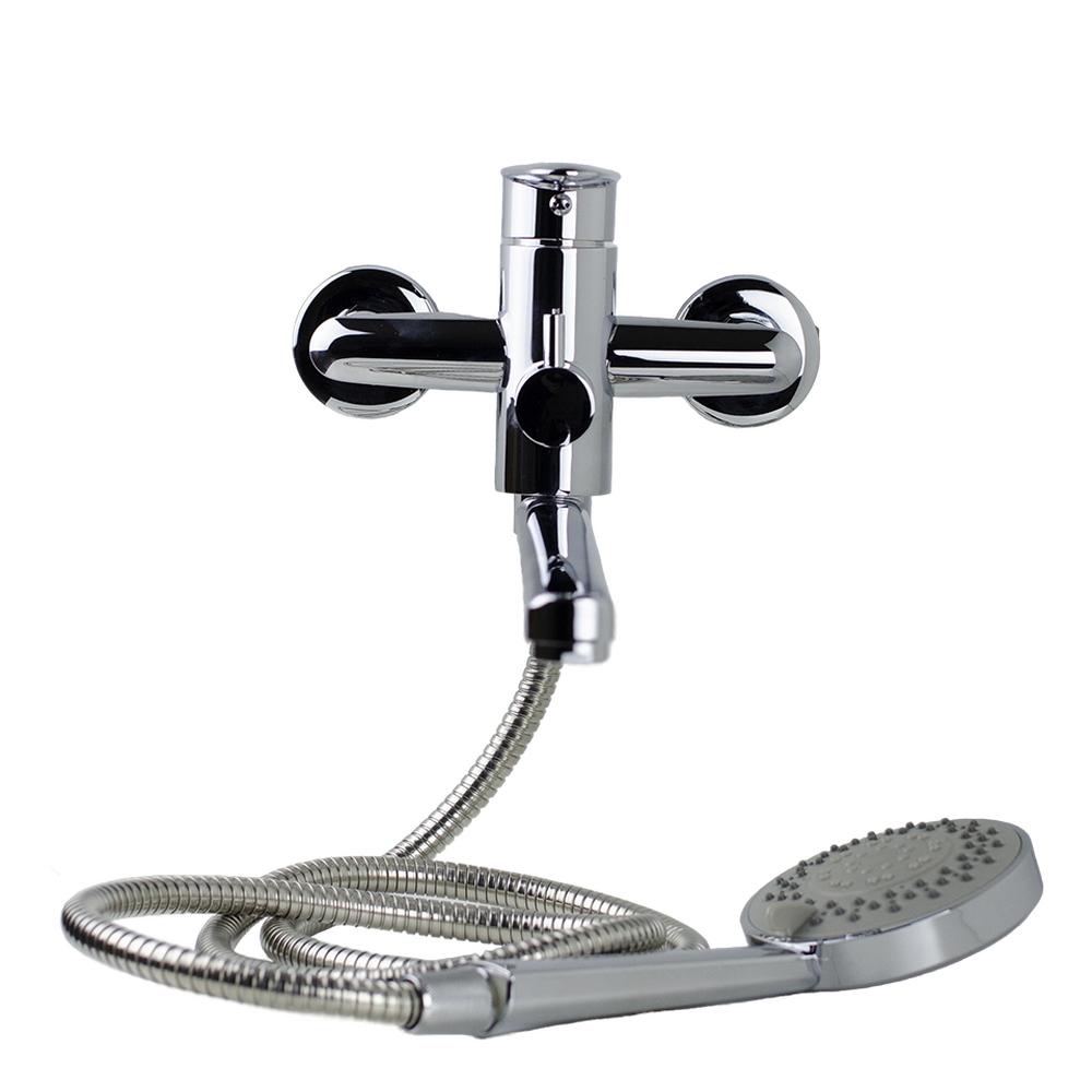 Смеситель Ванна SANTREK AQUA TESSA шар. d-35, картридж. перекл., плоский нос (SANTREK AQUA TE910)