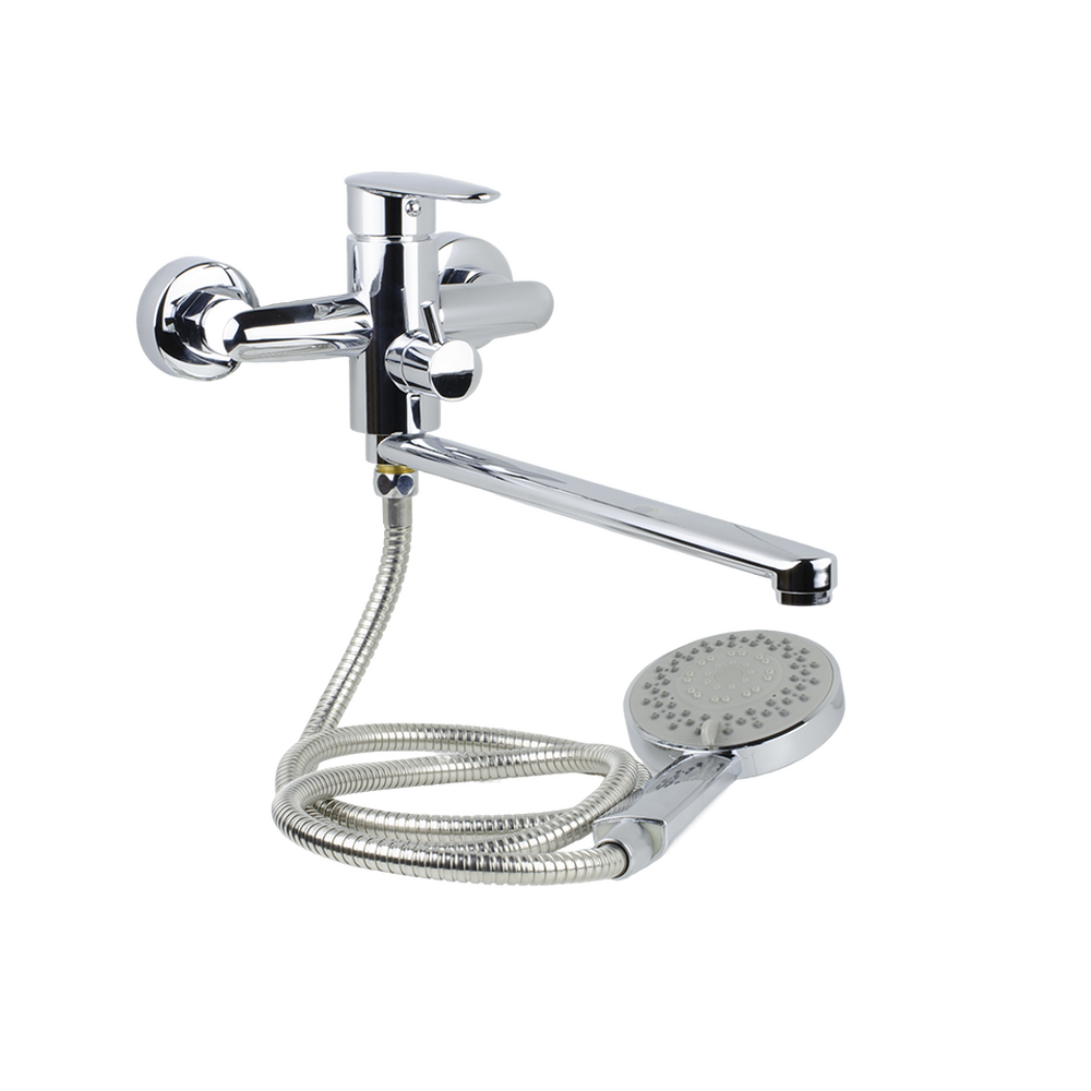 Смеситель Ванна SANTREK AQUA TESSA шар. d-35, картридж. перекл., плоский нос (SANTREK AQUA TE910)