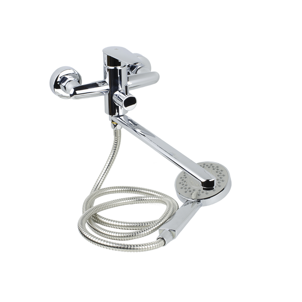 Смеситель Ванна SANTREK AQUA TESSA шар. d-35, картридж. перекл., плоский нос (SANTREK AQUA TE910)