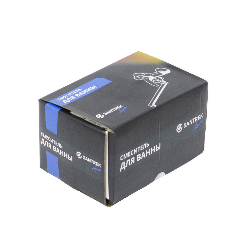Смеситель Ванна SANTREK AQUA MARIO шар.d-35, картридж.перекл, кор. поворот. излив (16см) (SANTREK AQUA MA922)