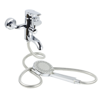 Смеситель Ванна SANTREK AQUA MARIO шар.d-35, картридж.перекл, кор. поворот. излив (16см) (SANTREK AQUA MA922)