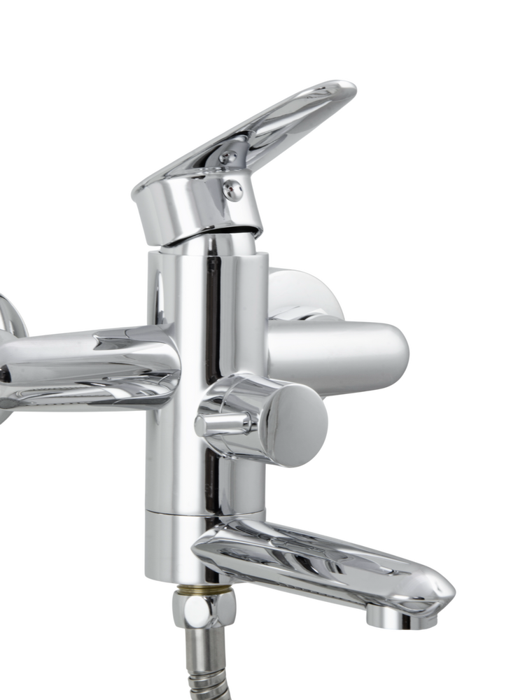 Смеситель Ванна SANTREK AQUA TESSA шар.d-35, картридж.перекл, кор. поворот. излив (16см) (SANTREK AQUA TE921)