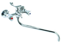 Смеситель Ванна SANTREK AQUA-360  "CLASSIC" 1/2 м/к шар. перекл. Лючия SL515 толстый нос