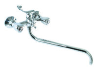 Смеситель Ванна SANTREK AQUA-360  "CLASSIC" 1/2 м/к шар. перекл. Трио SL537 толстый нос