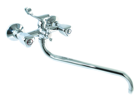 Смеситель Ванна SANTREK AQUA-360  "CLASSIC" 1/2 м/к шар. перекл. Трио SL537 толстый нос