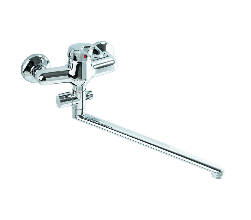 Смеситель Ванна SANTREK AQUA-505  "MODERN" шар. d-40 L-нос, дивертор картридж. перекл SB19