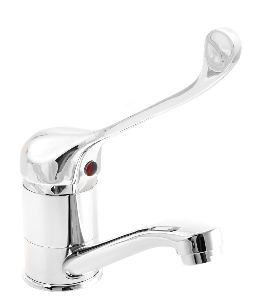 Смеситель Кухня SANTREK AQUA-635  "MODERN" шар. d-40 SB35 короткий нос (на гайке) Хирургич