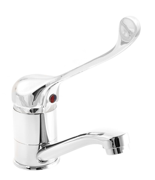 Смеситель Кухня SANTREK AQUA-635  "MODERN" шар. d-40 SB35 короткий нос (на гайке) Хирургич