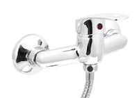 Смеситель Душ SANTREK AQUA-720  "STANDART" шар. d-35 SB70 (горизонт ручка, ниж подкл душ шланга