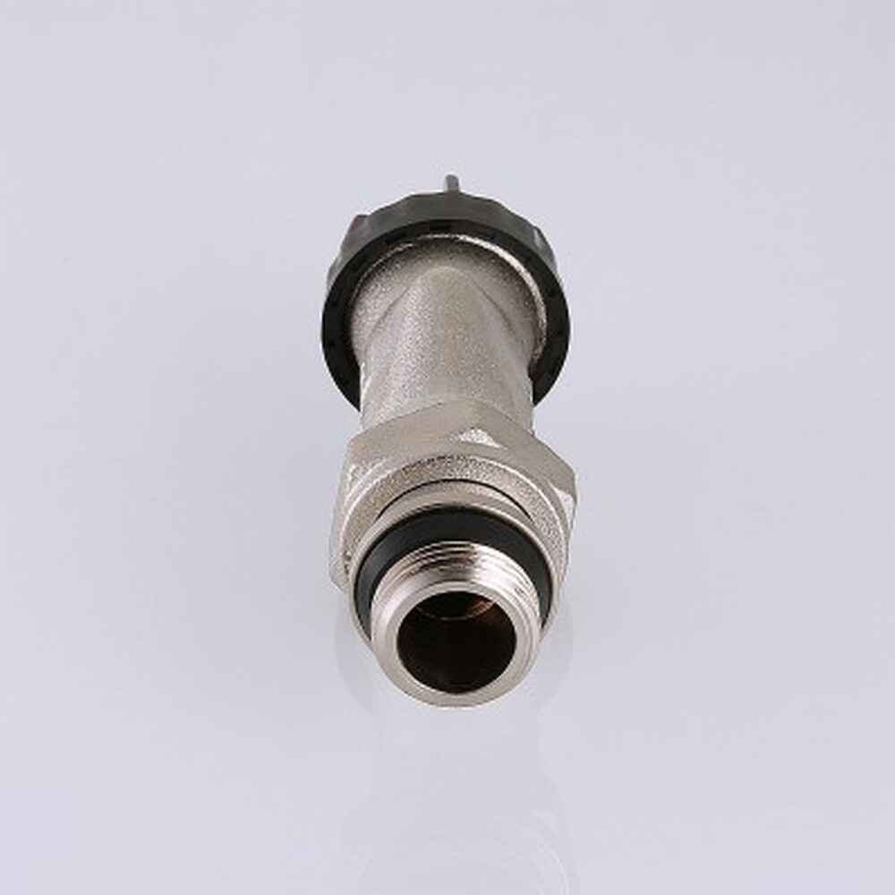 Клапан термостатический VALTEC для радиатора угловой с осевым управл, преднастройкой (с доп. уплотнением)1/2" с переходом на "евроконус" VT.180.NER.04