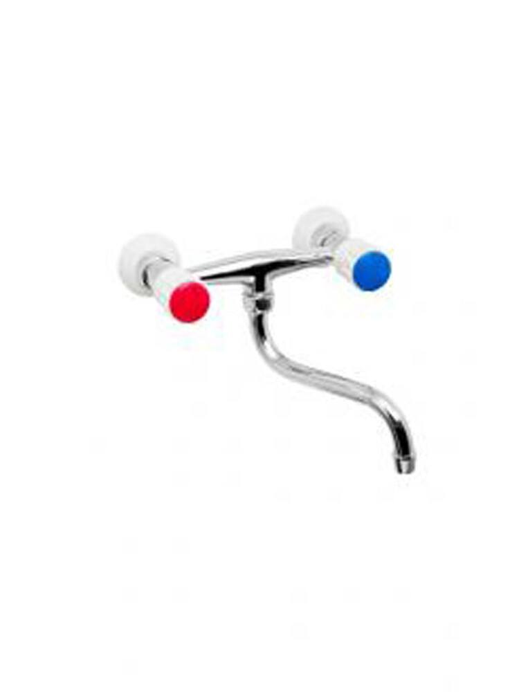 Смеситель Кухня Казань 1/2 м/к (КС 910112) стена, импортное исполнение, нижний излив