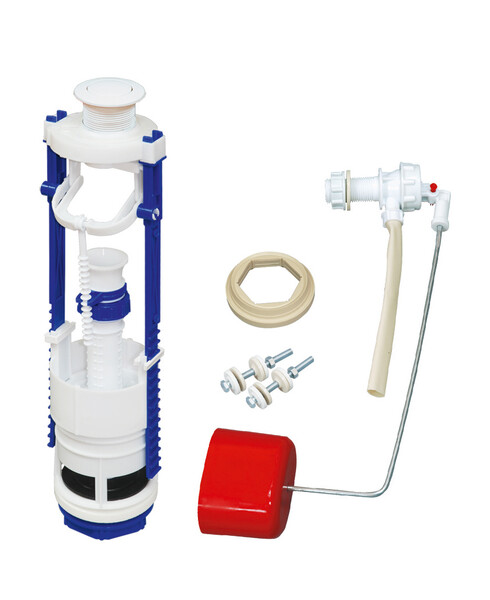 Арматура РБМ АС- 7.1 боковая подводка, Кнопка белая, мембранный клапан