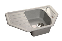 Мойка для кухни GranFest Композит CORNER 800E угловая 790*490 мм (C-800E серый)