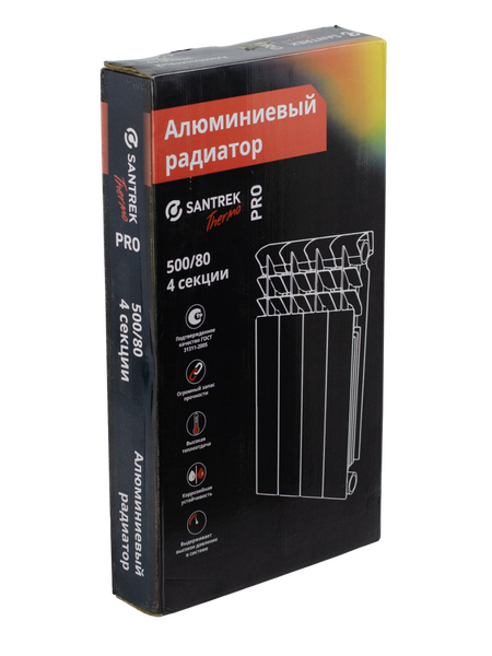 Радиатор алюминиевый SANTREK THERMO Pro/SUNBATH  500х80  4 секции (172 Вт/1 секц.)