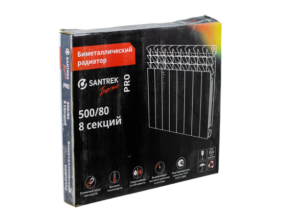 Радиатор биметаллический SANTREK ПРО  500х80  8 секций (168 Вт/1 секц.)