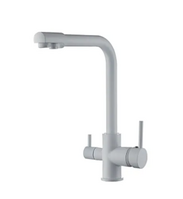 43053-8 Смеситель Кухня FRUD шар d-35 с подключением фильтра пит воды,(белый) на гайке 