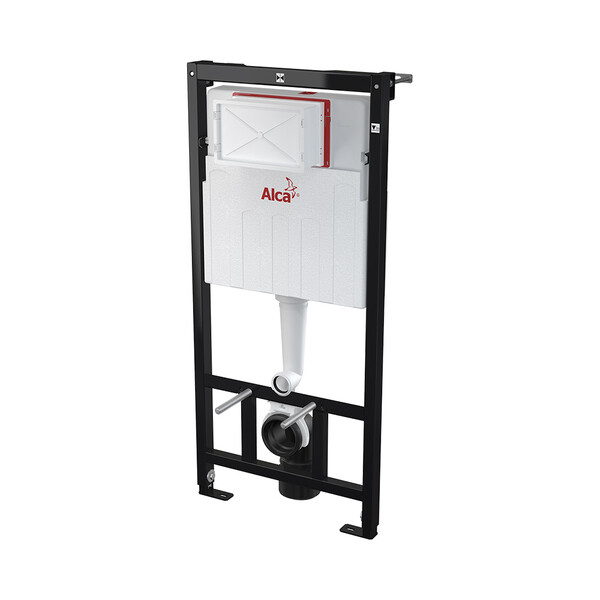 Инсталляция AlcaPlast (набор 4 в1) каркас AM101/1120, кнопка M571-VE-01 (хром-глянец), плита M91, крепеж