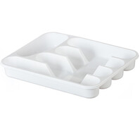 Лоток-вкладыш д/столовый приборов, белый 33,5х26х4,8 ("М-пластика") (М 1140)