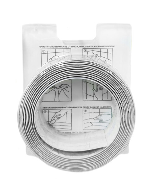 Бордюрная лента д/ванной 3,35м х 38 мм СЕРАЯ Россия, Москва