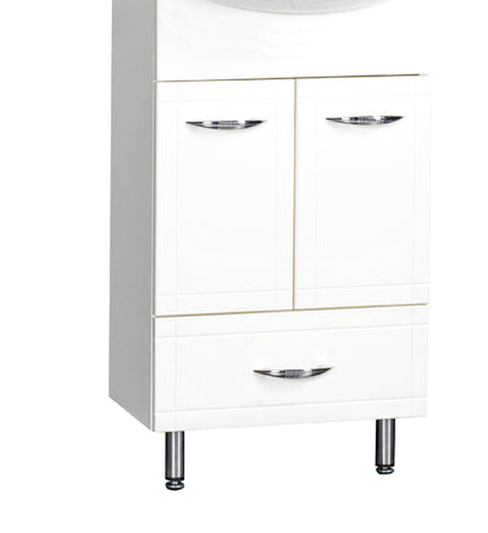 Подстолье SANTREK HOME "Мальта-60" (Белый) 2 двери 1 ящик под умывальник "Элина-60/QUADRO-60" 550х800х280