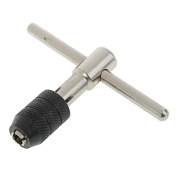 Вороток для метчиков ТУНДРА, Т-образный, цанговый зажим, М2 - М8 2705958