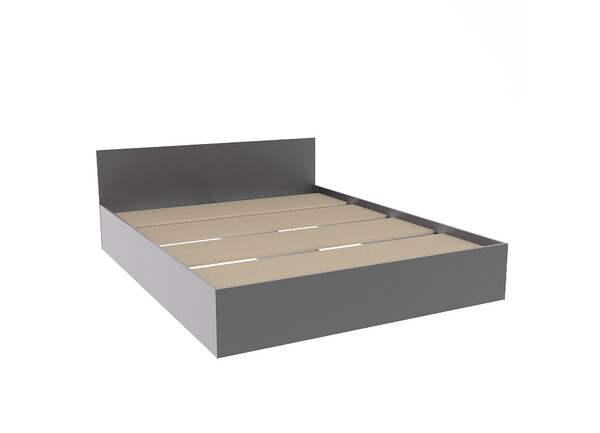 МС Мори Кровать КРМ 1600.1 Графит 1635х650х2032 (2 места)