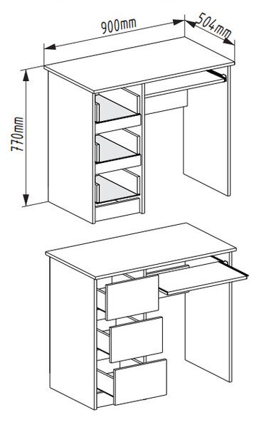 МС Мори Стол МС-6 левый Графит 900х700х500 (1 место) СНЯТО