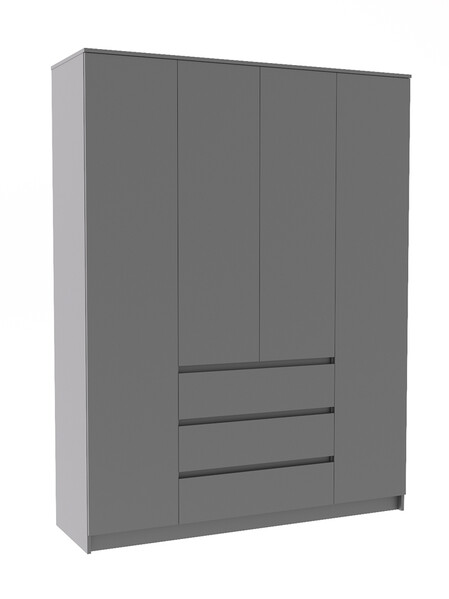 МС Мори Шкаф МШ 1600.1/1600 Графит (4 места)