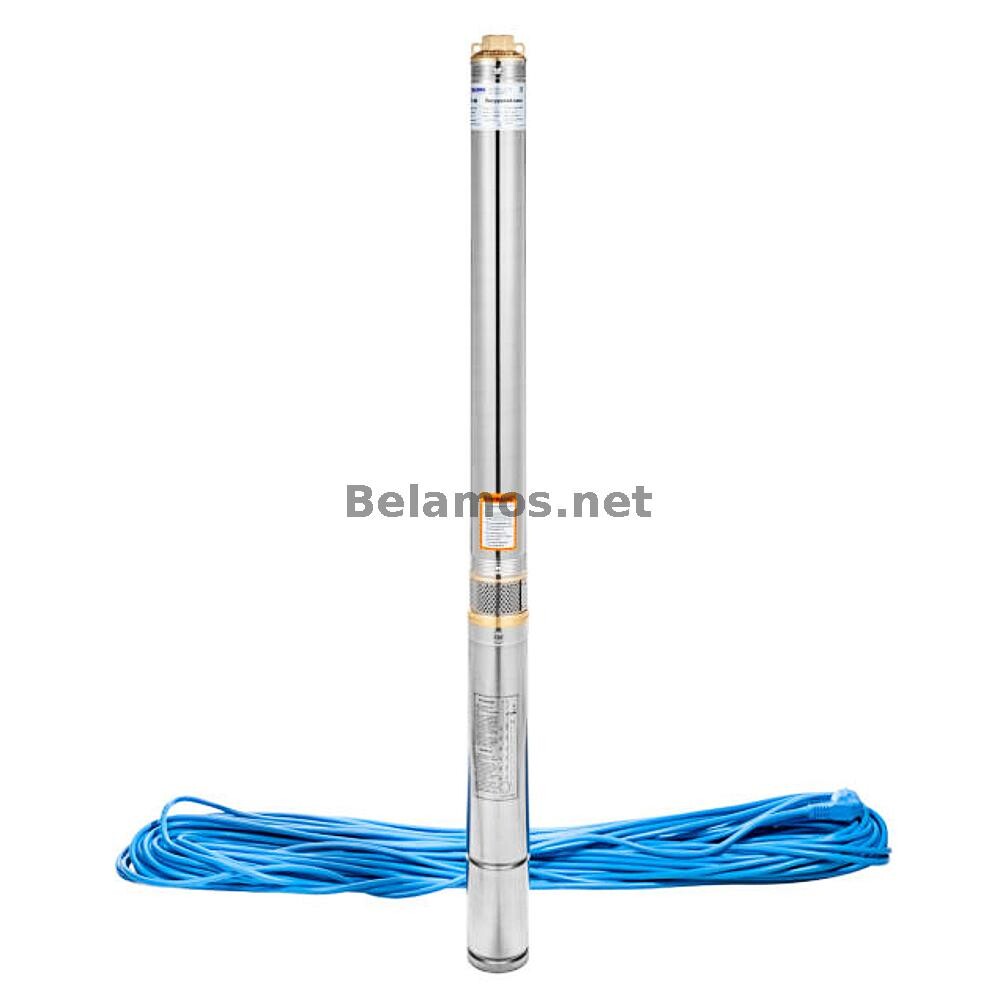 Центробежный скважинный насос BELAMOS 3TF-45/3 нерж. (550 Вт, 3000л/ч, 47м, каб. 20м)