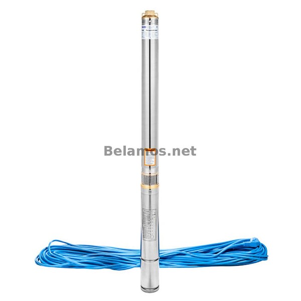 Центробежный скважинный насос BELAMOS 3TF-45/3 нерж. (550 Вт, 3000л/ч, 47м, каб. 20м)