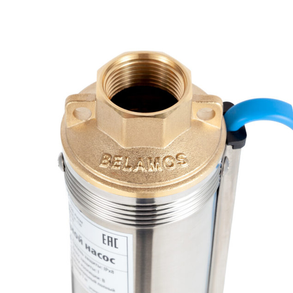 Центробежный скважинный насос BELAMOS 3TF-65/3 нерж. (800 Вт, 3000л/ч, 64м, каб. 35м)