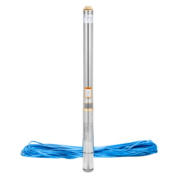 Центробежный скважинный насос BELAMOS 3TF-65/3 нерж. (800 Вт, 3000л/ч, 64м, каб. 35м)