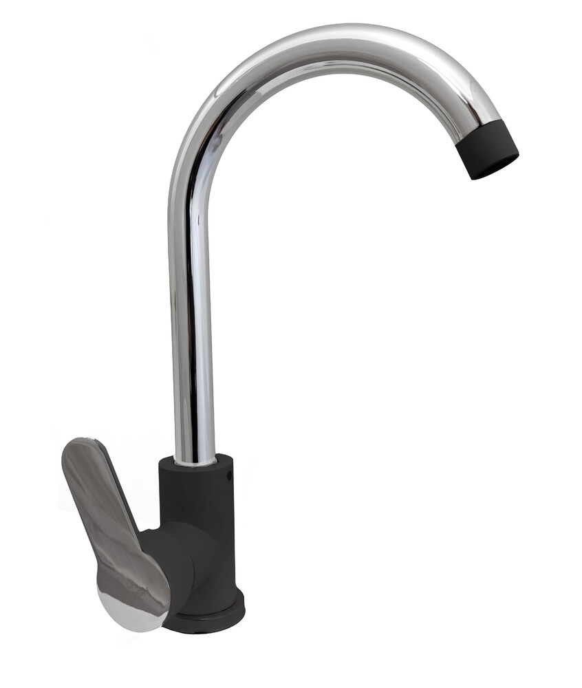 Смеситель кухня PURSH D35 (черный/хром,нержавеющая сталь,гайка) R94E303 *** замена на R93Е311 